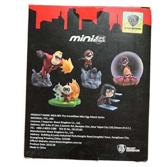 The Incredibles Beast Kingdom Elastigirl Mr. Incredible Mini Egg Attack Lot - Picture 11 of 12